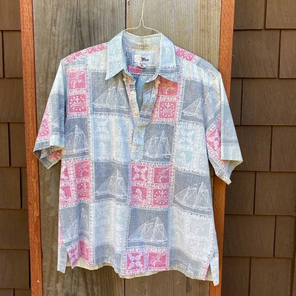 REYN SPOONER VINTAGE NAUTICAL XL MULTI COLOR